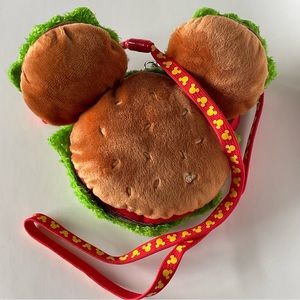 Tokyo Disney Mickey Hamburger plush pass holder